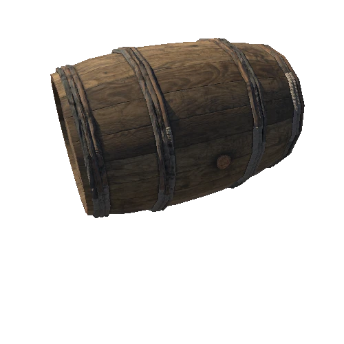 Wooden Barrels Ropes circles